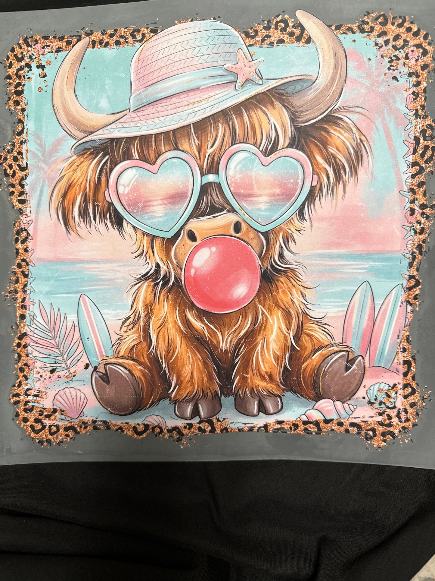 Beach cow DTF