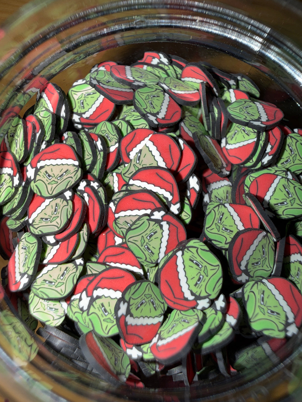 Grinch Clay Slices