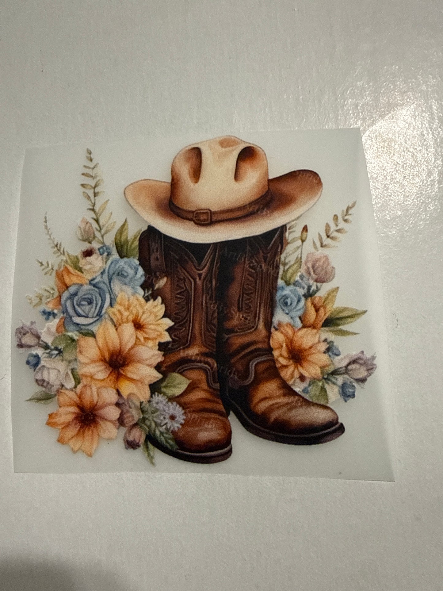 Western boots Hat DTF