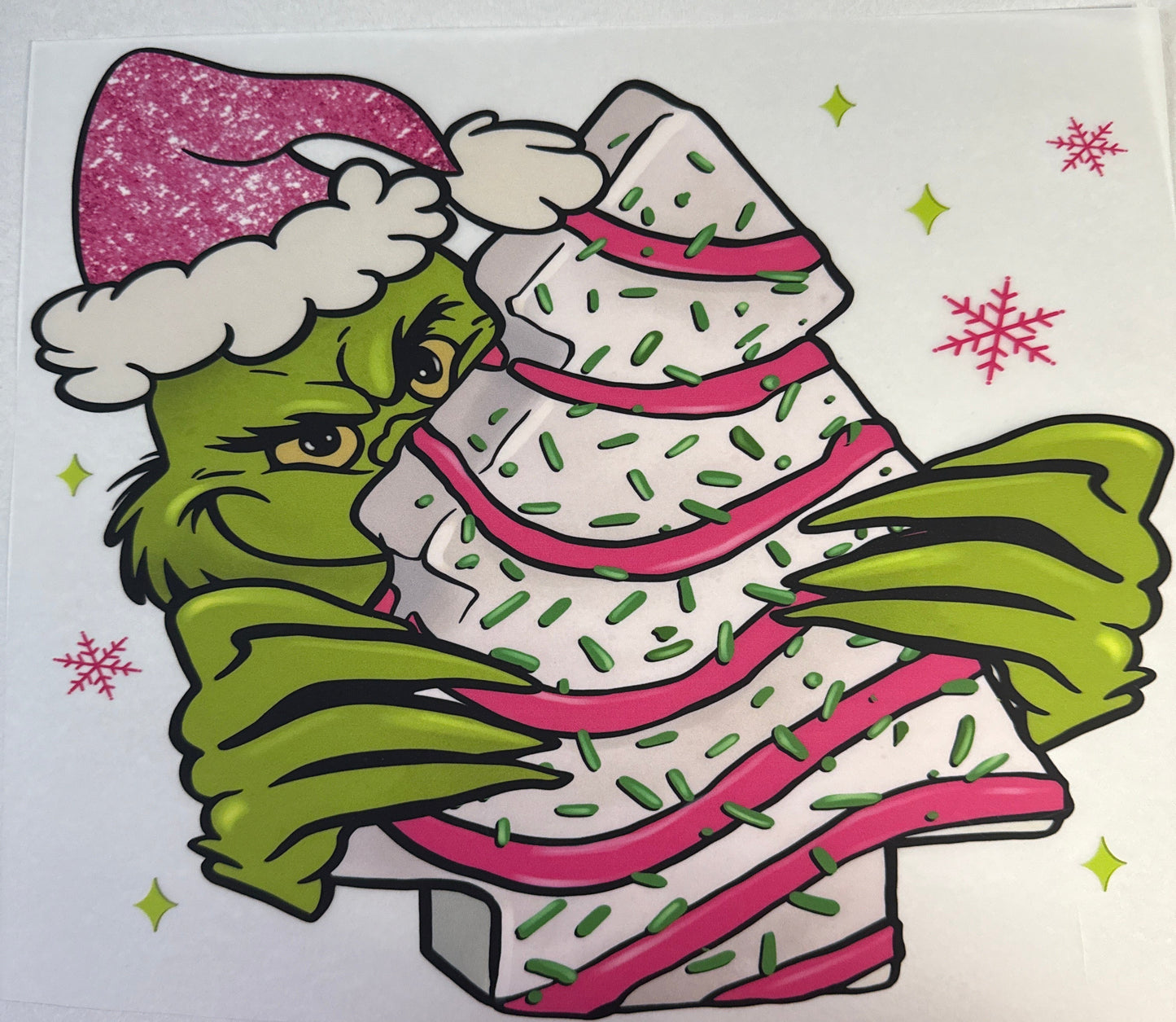 Grinch cake Adult DTF