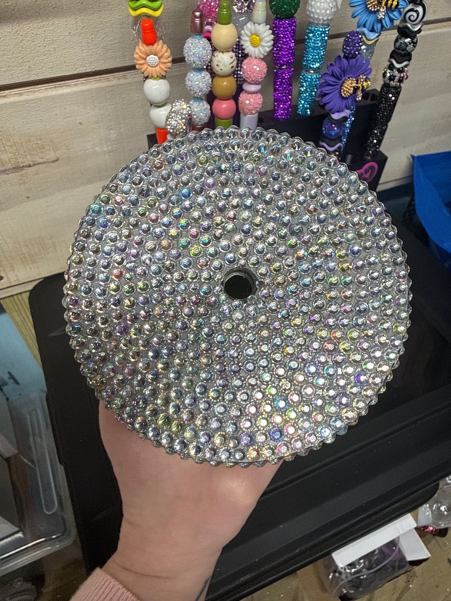 Premade with bling lid