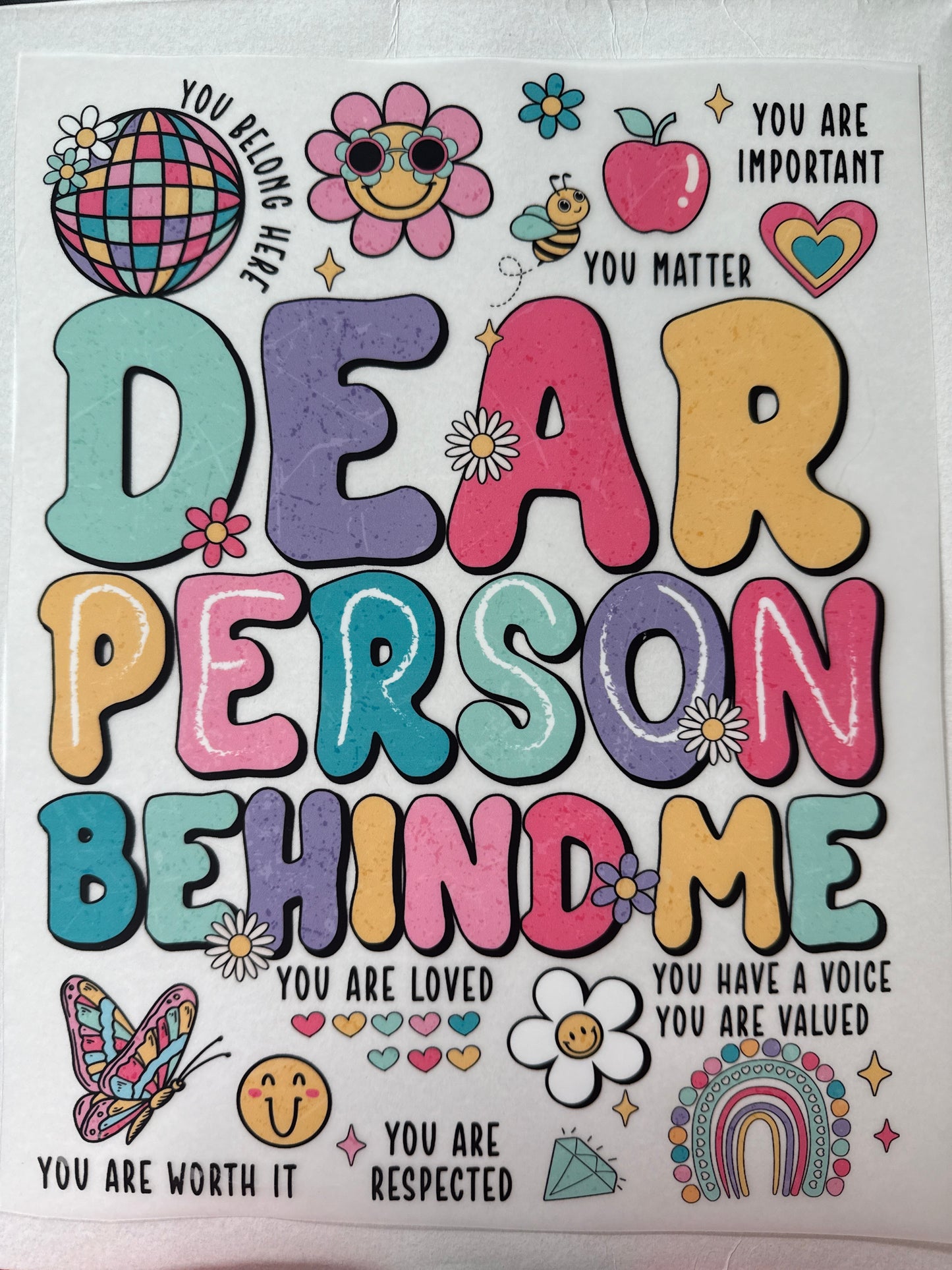 Person behind me Adult DTF