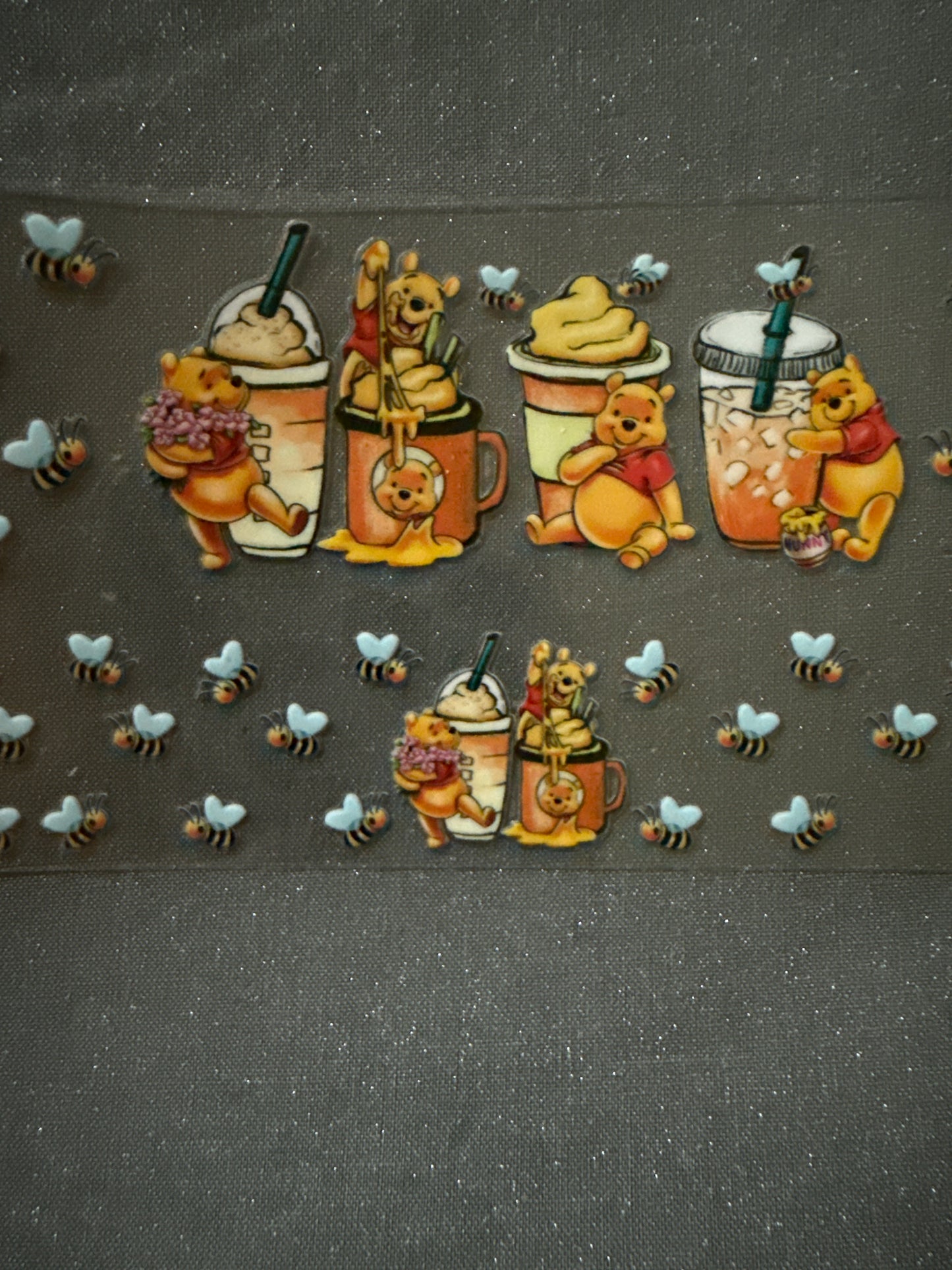 Keychain - yellow bear bees