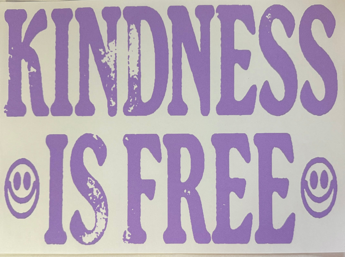 Kindness is free Adult DTF