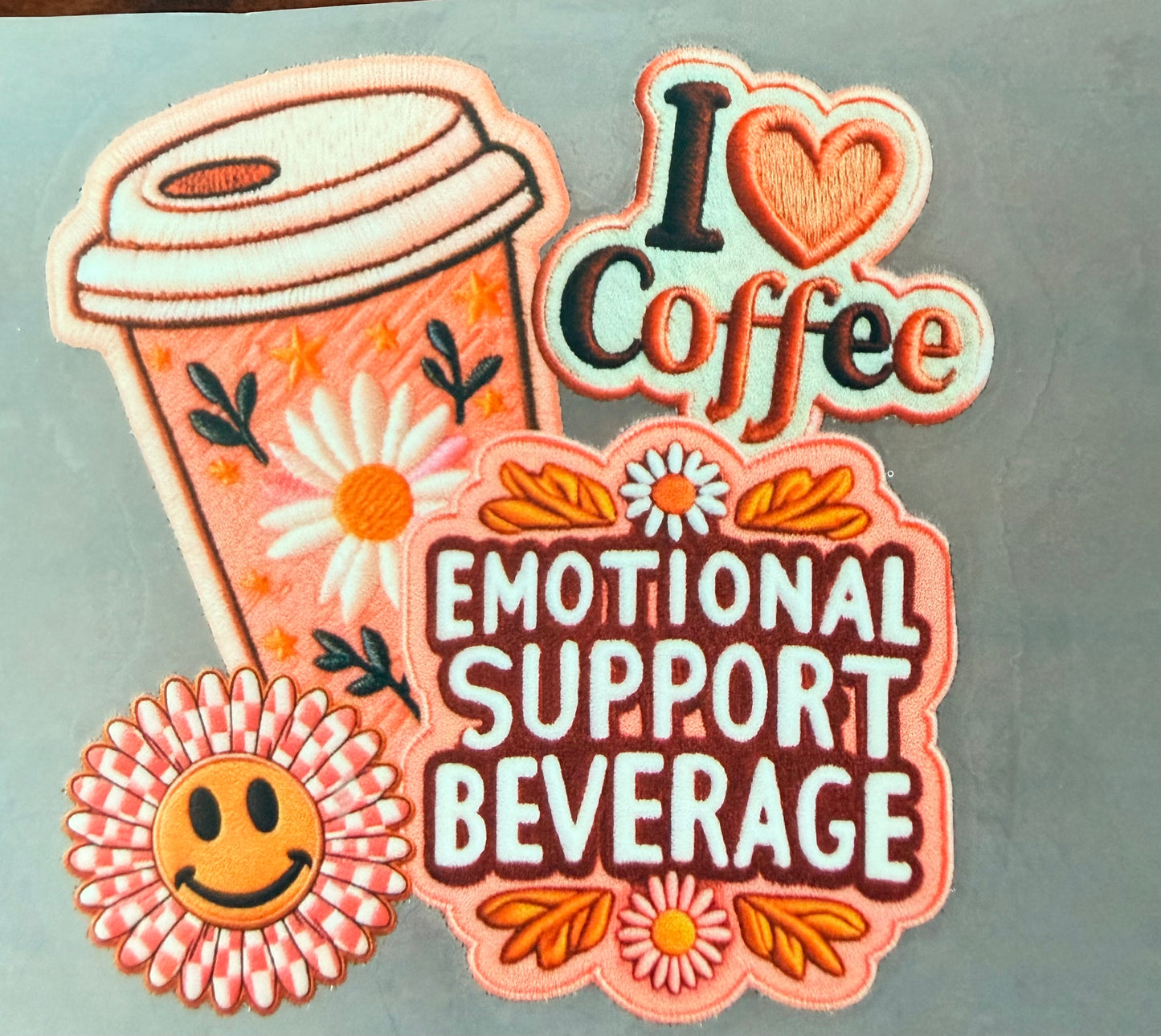 Emotional Support Beverage Hat DTF