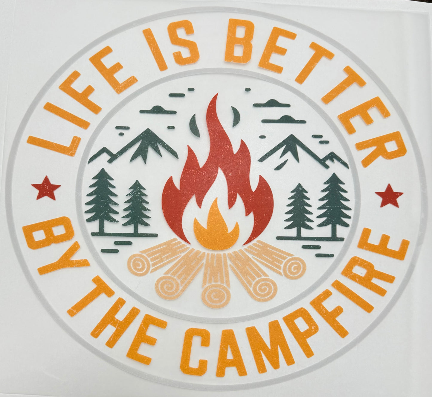 Life is better at the campfire Adult DTF