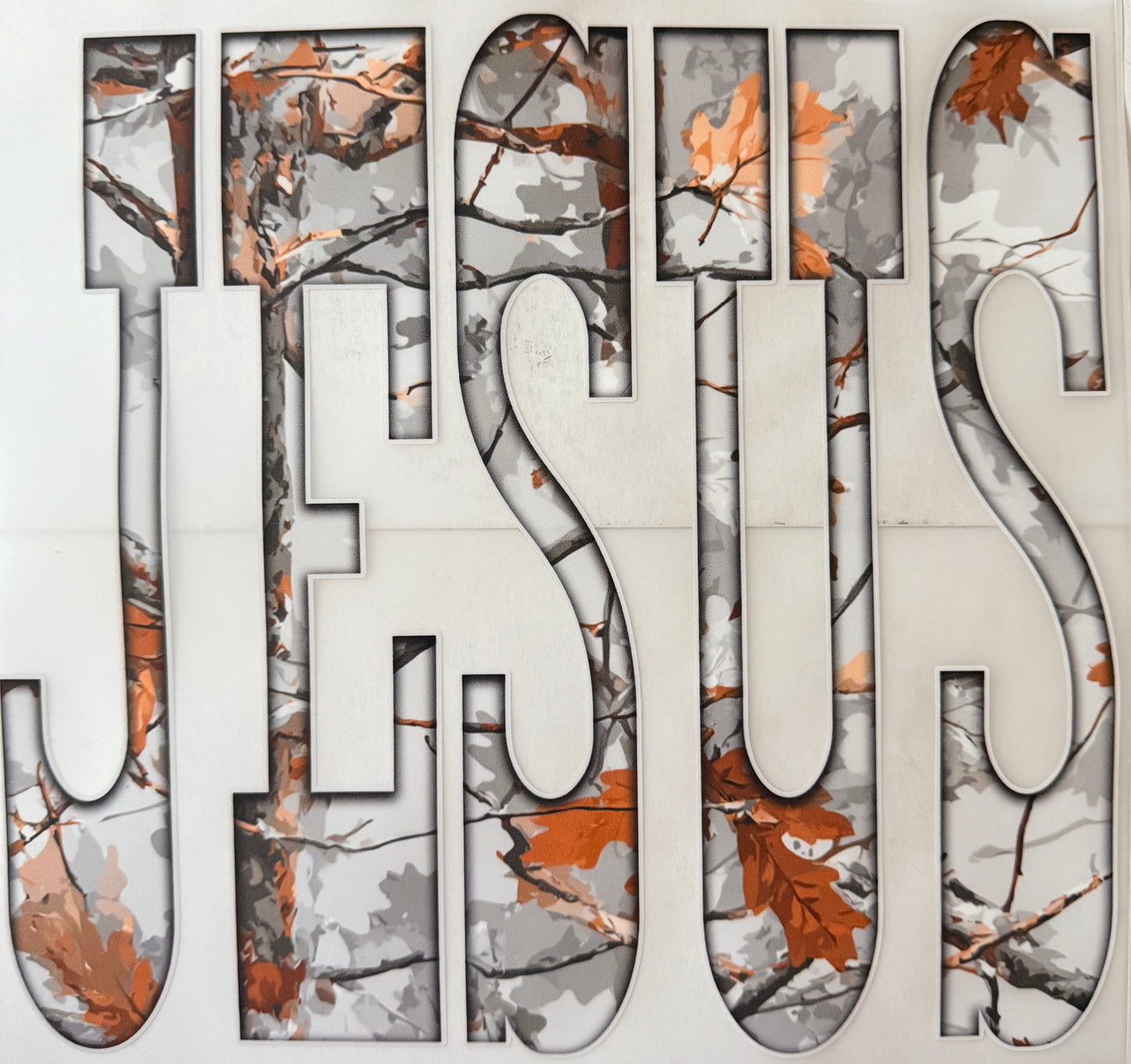 Camo Jesus Adult DTF