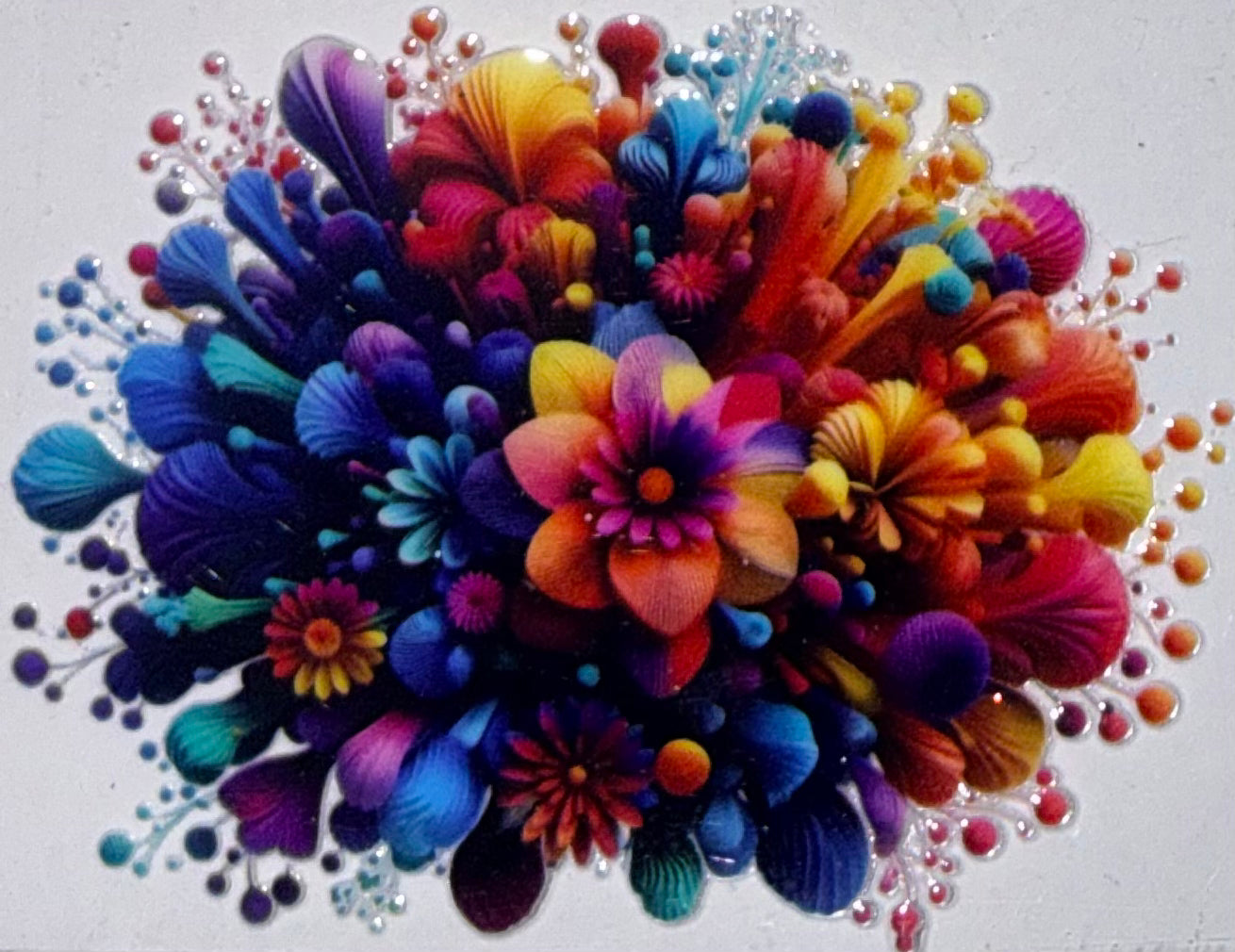 Watercolor flowers Small #164