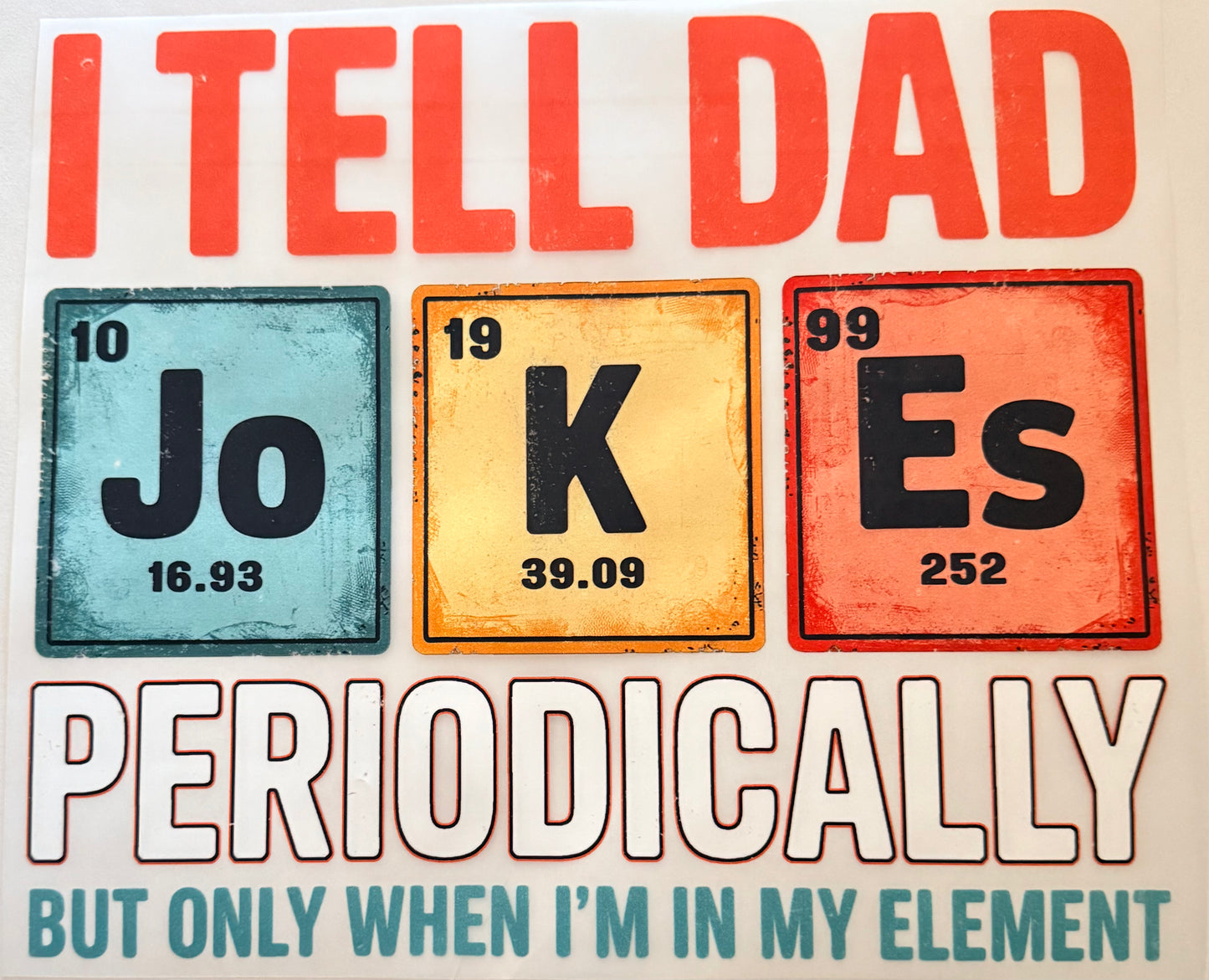 Dad Jokes Adult DTF
