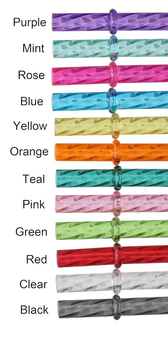 9 inch Colored Reusable Straws