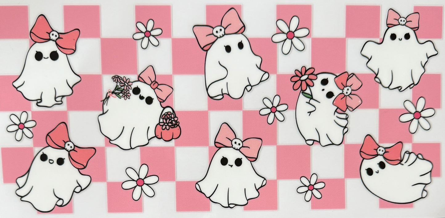 Cutesy checkered ghosty #657