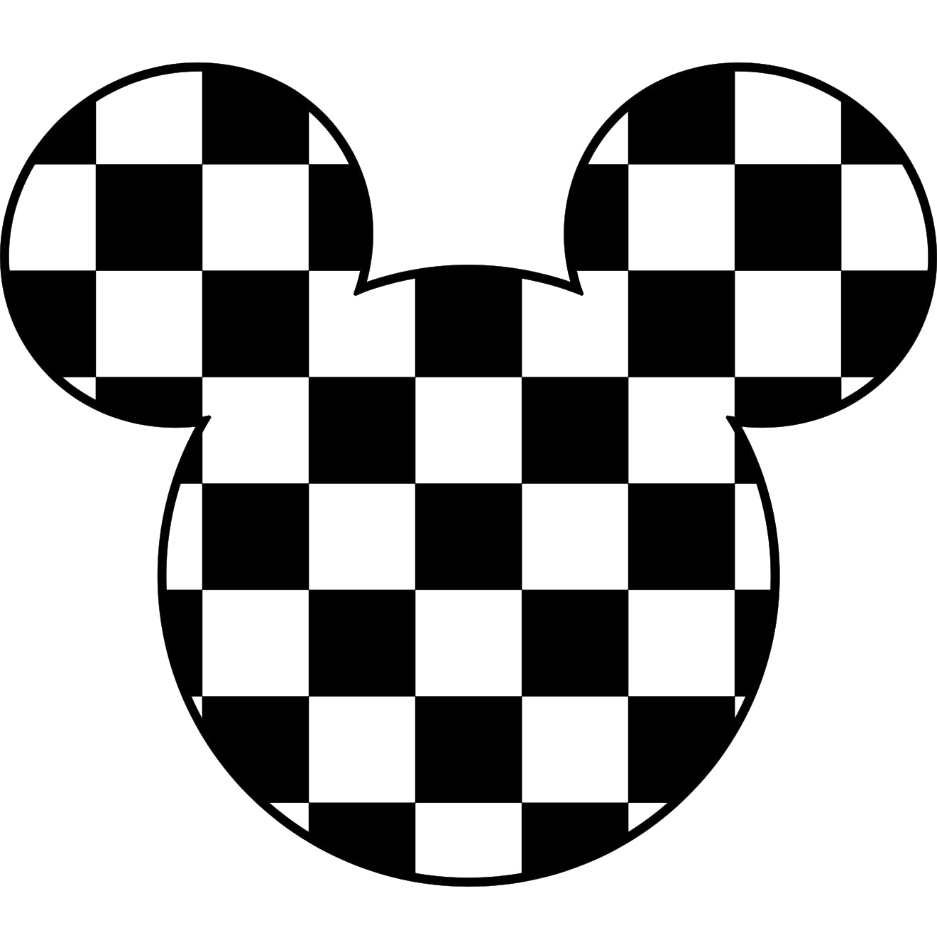 Checkered Mouse Adult DTF