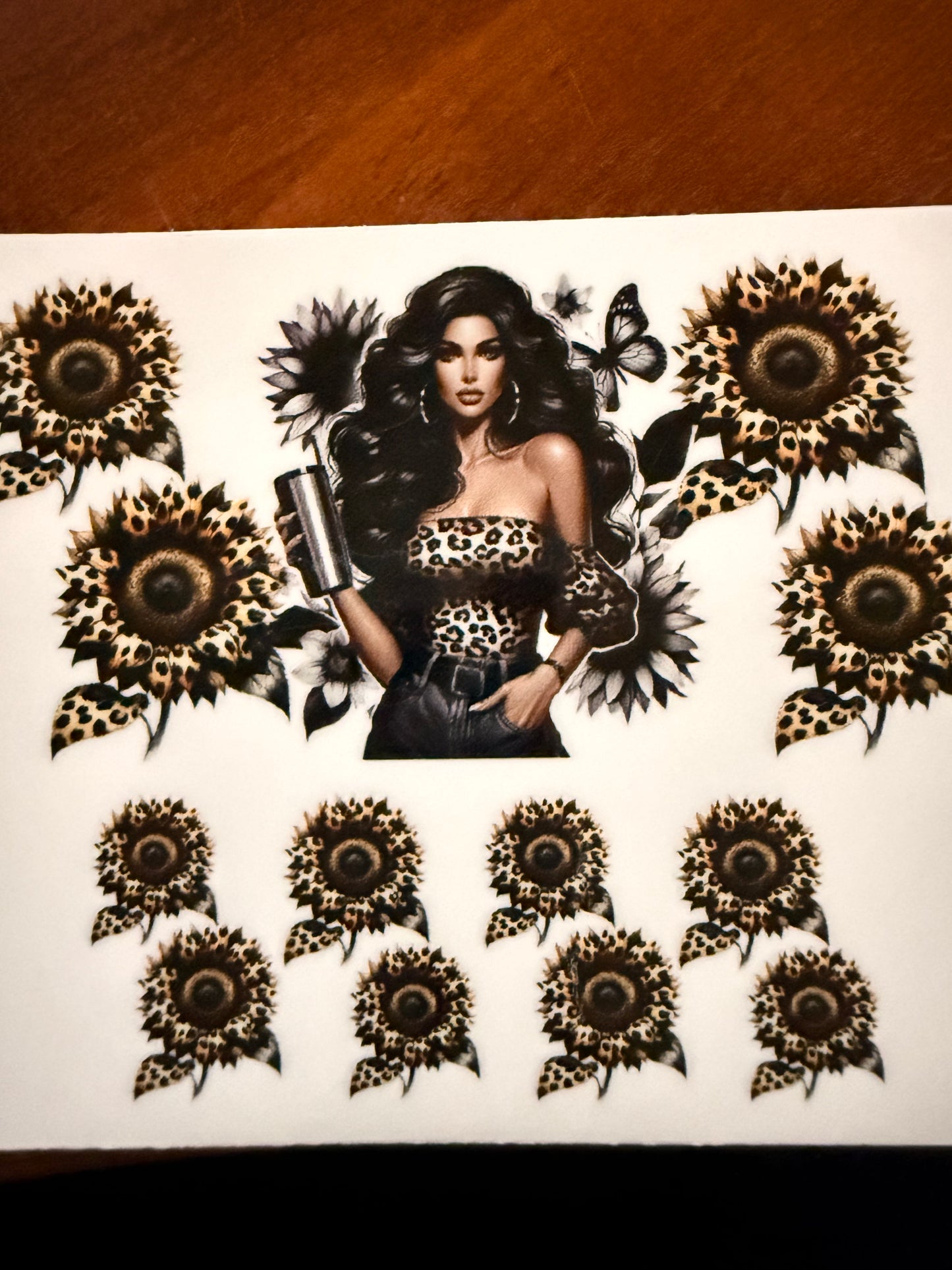 Keychain - leopard girl