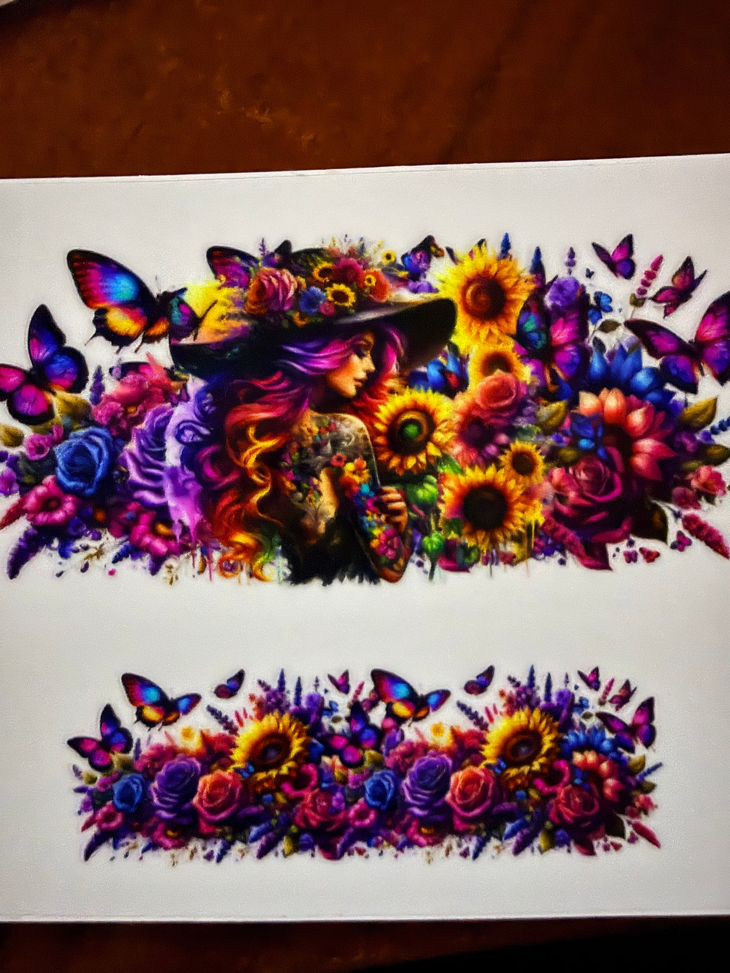 Keychain - tatted flowers