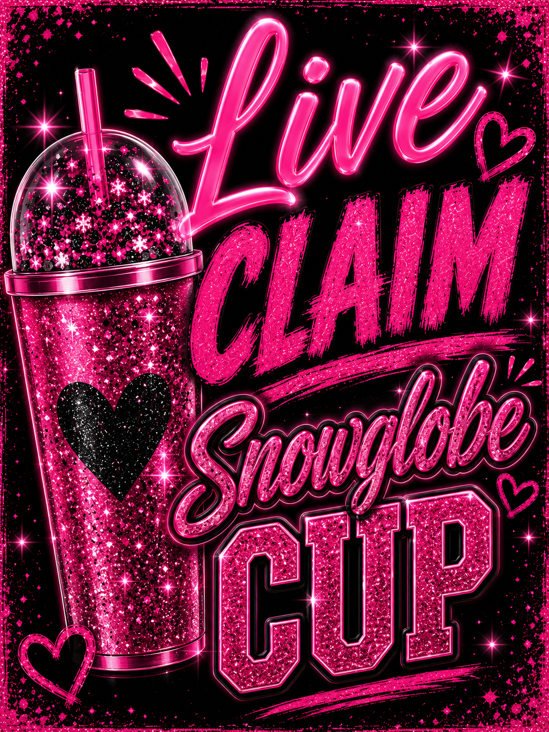 Live Claim Snowglobe cup