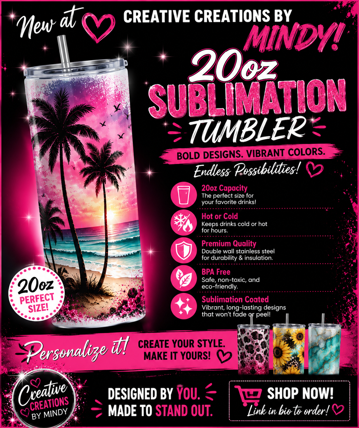 20oz Sublimation Tumbler