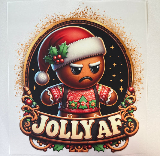 Jolly AF gingerbread Adult DTF