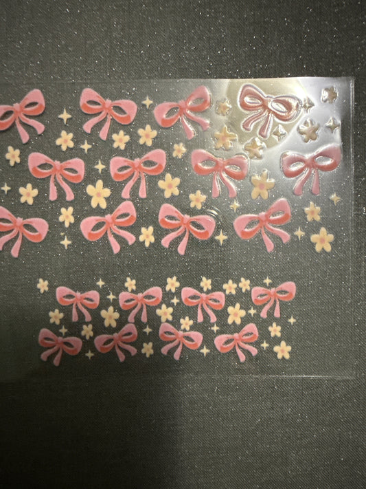 Keychain - Pink Bows