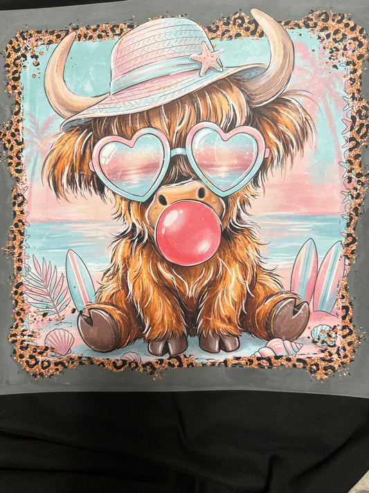 Beach cow DTF