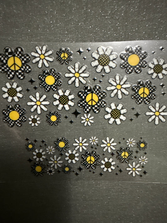 Keychain - Peace Daisies