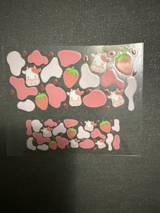 Keychain - Strawberry Cow