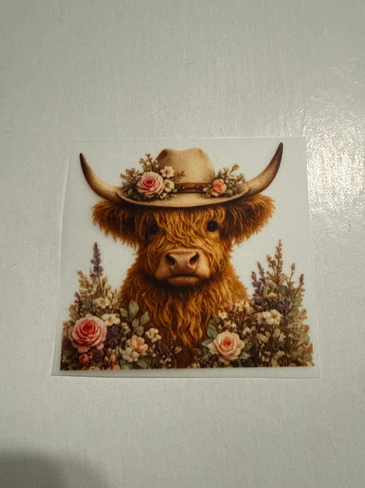 Western Cow Hat DTF