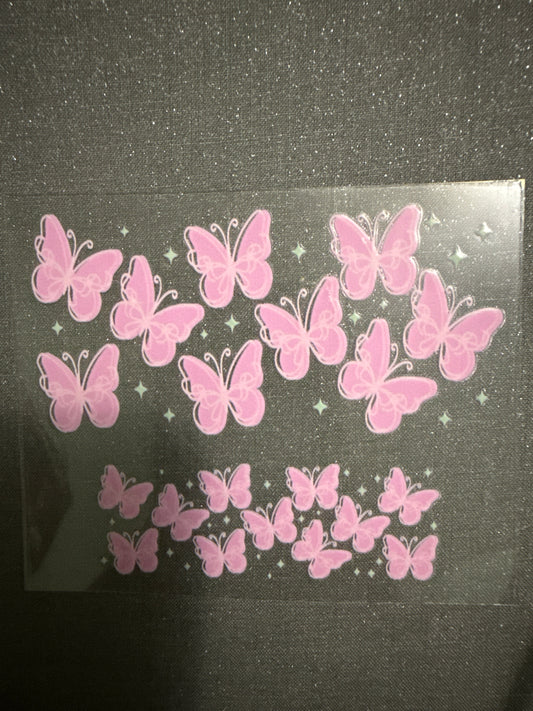 Keychain -Pink Butterflies