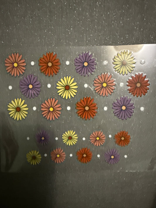 Keychain - Retro Flowers