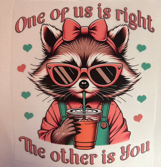 One of us is right Adult DTF