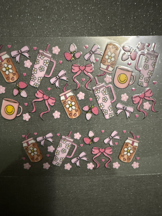 Keychain - Coffee & Bows
