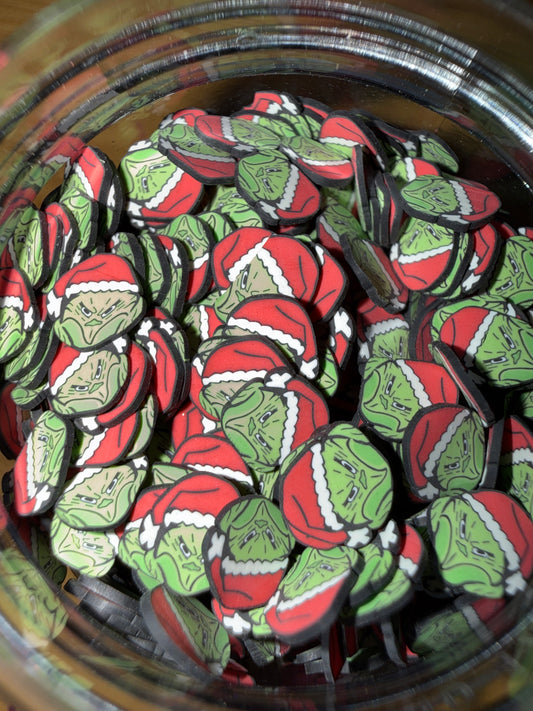 Grinch Clay Slices