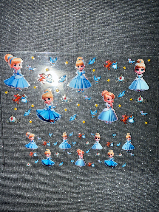 Keychain - blue princess
