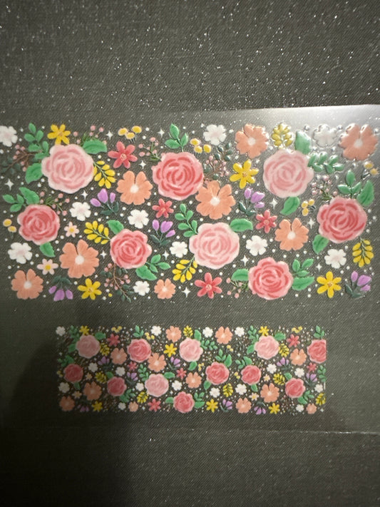 Keychain - Pastel Flowers