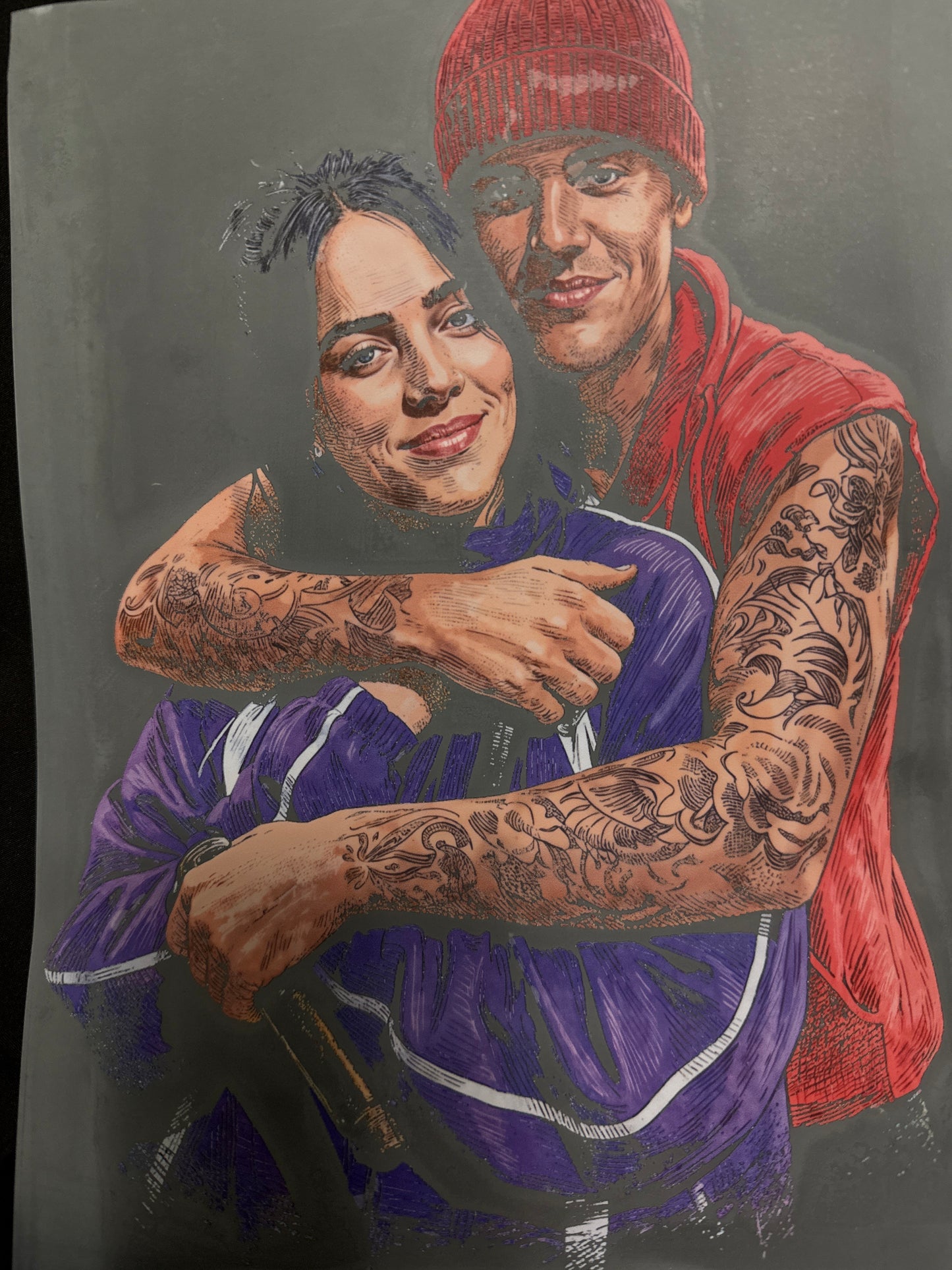 Bieber & Eillish DTF