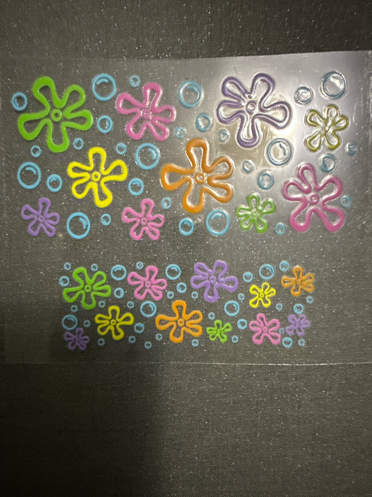 Keychain - Bubble Flowers