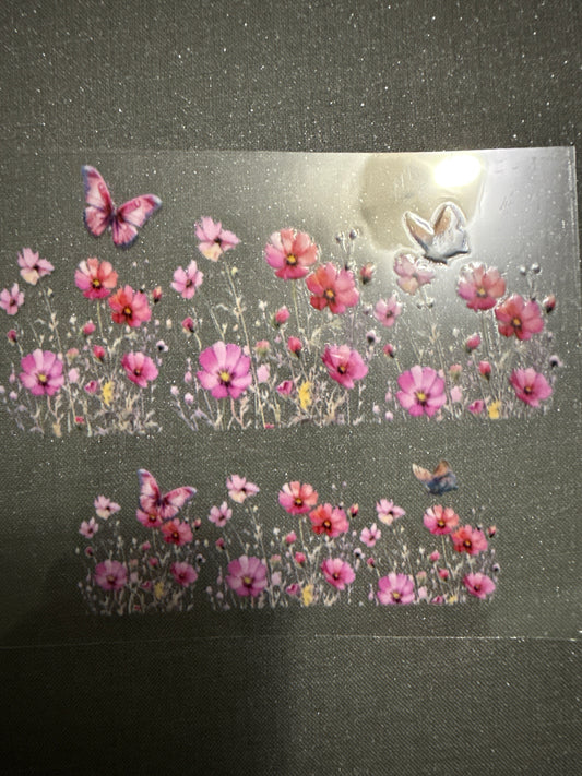 Keychain - Floral Butterflies