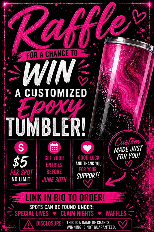 Entries for custom epoxy tumbler!!