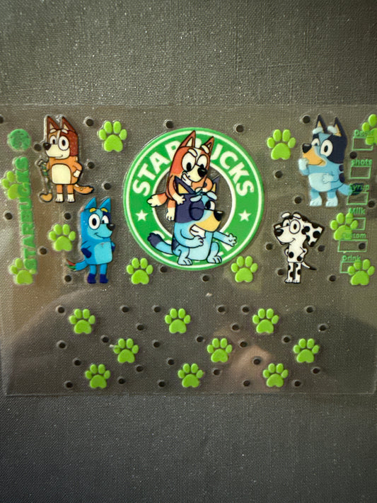 Keychain - Starbies Blue Dog