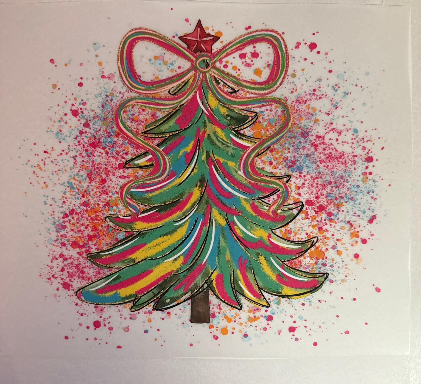 Pastel Christmas tree Adult DTF