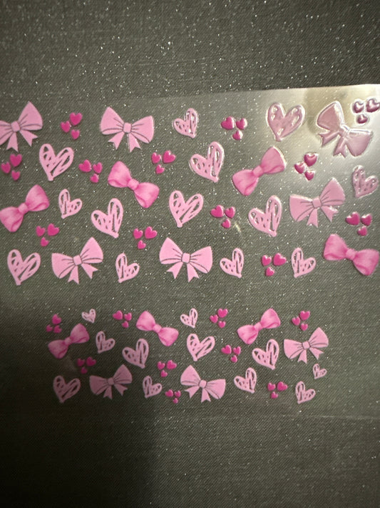 Keychain - Bows & Hearts
