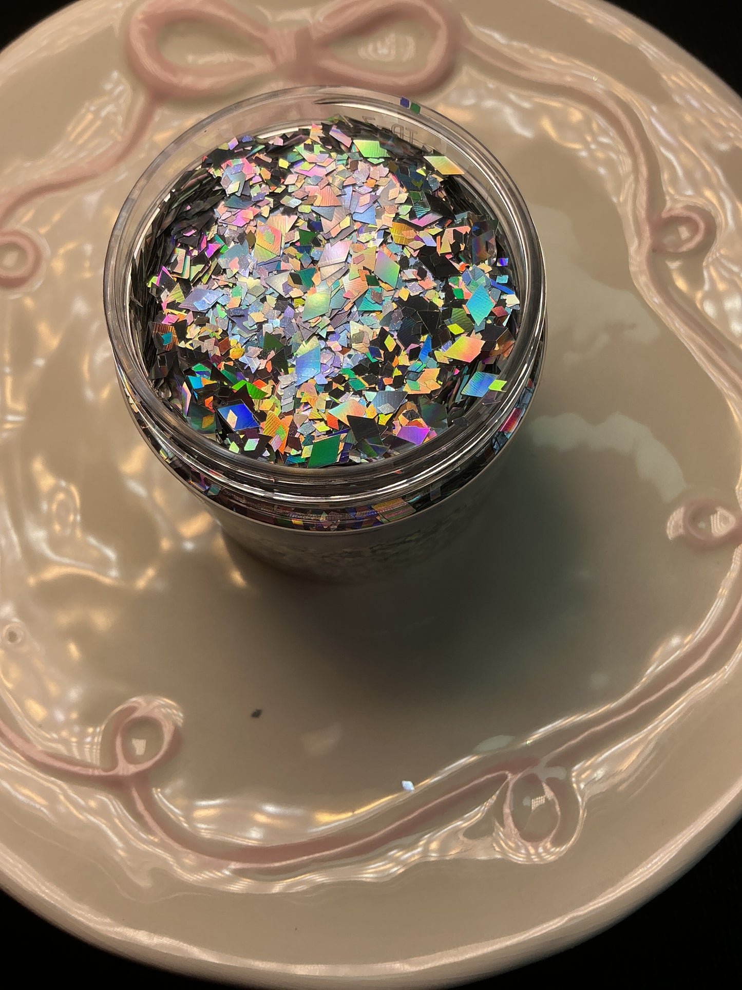 Silver Holographic Diamonds