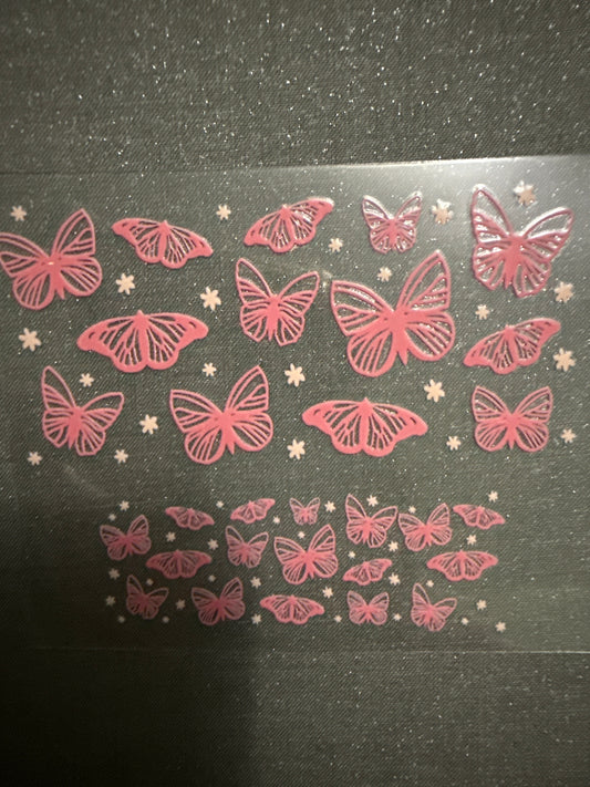 Keychain - Pink Butterflies