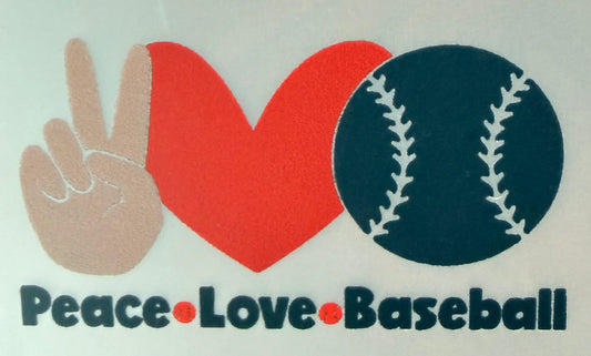 Peace love baseball Hat DTF