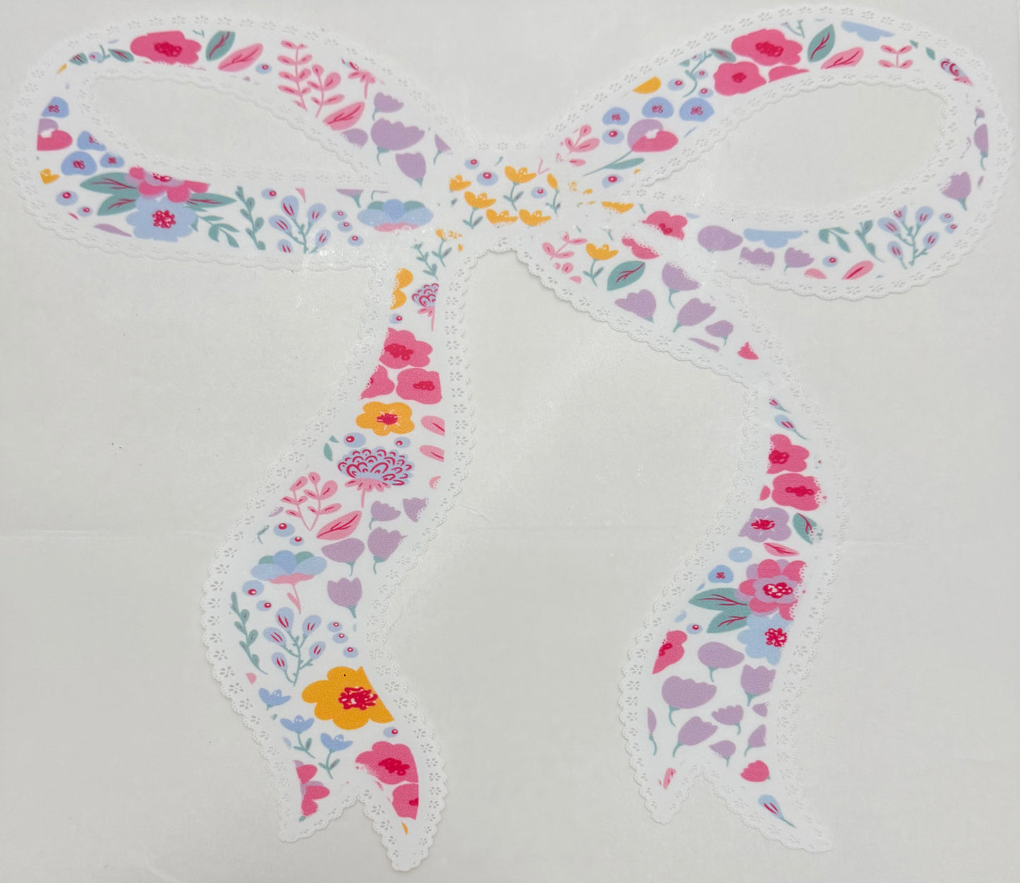 Lace floral bow Adult DTF