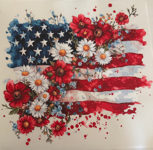 Floral Americana Adult DTF