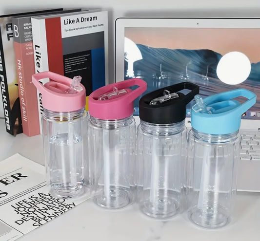 Kids 10oz Snowglobe water bottle - Plastic