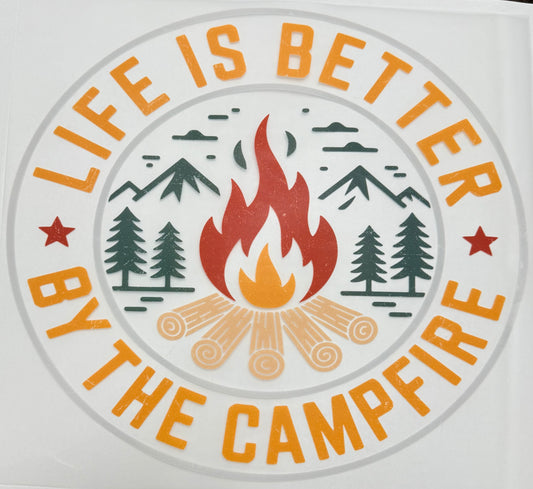Life is better at the campfire Adult DTF