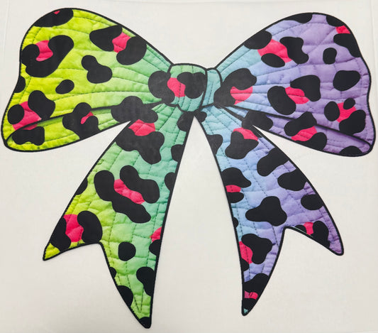 Leopard bow Adult DTF