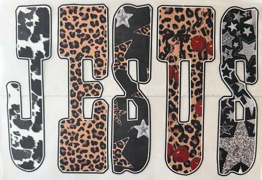 Leopard Jesus Adult DTF