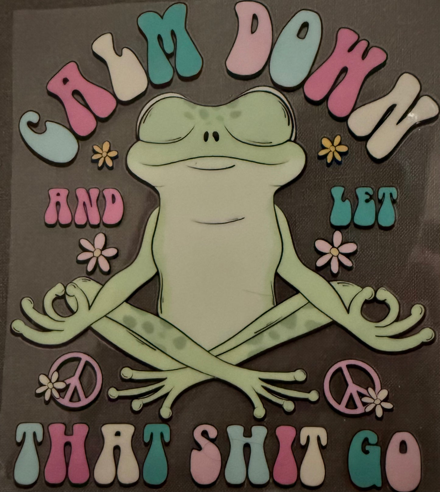 Calm down frog Small #161